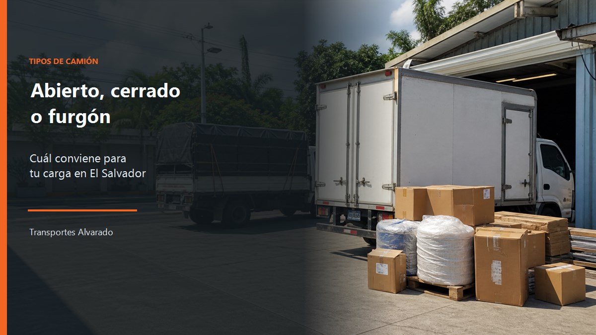 Qué tipo de carga se puede transportar en un furgón seco y cuál necesita transporte especializado