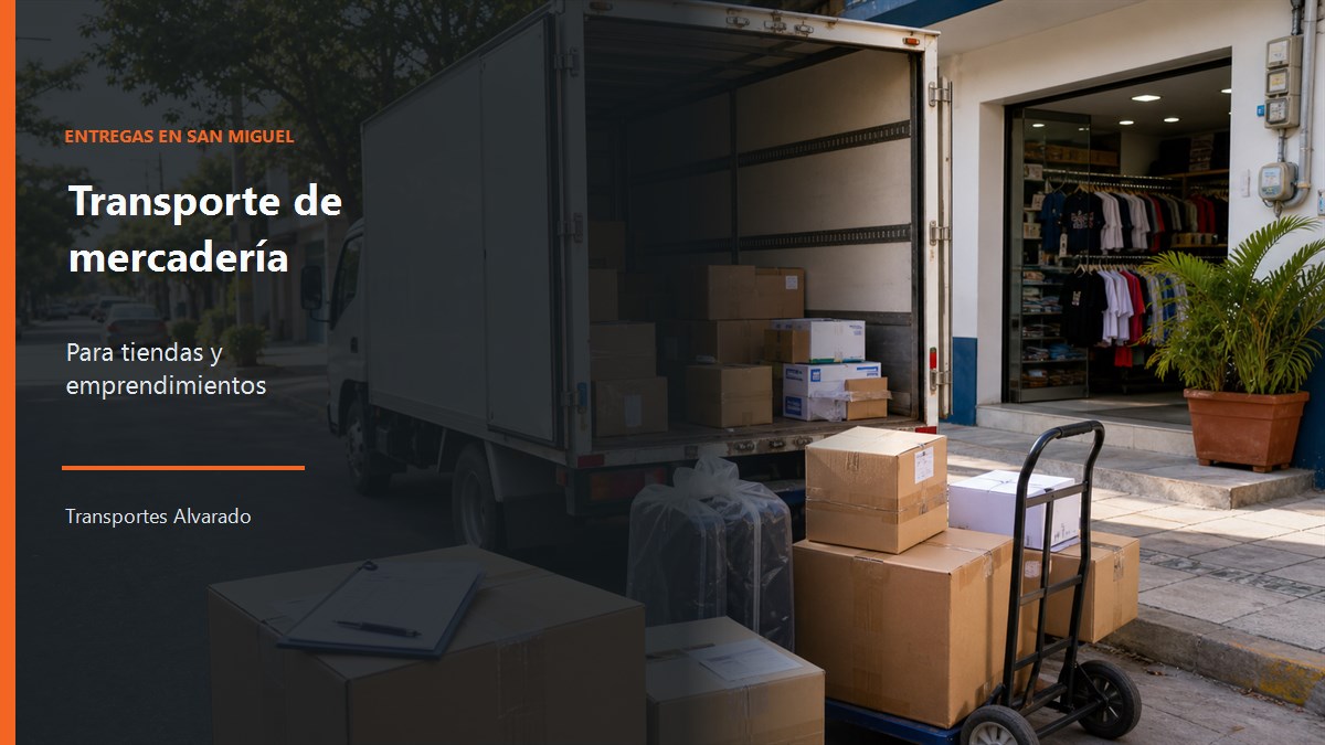 Transporte de mercadería para tiendas y emprendimientos: cómo organizar entregas dentro de San Miguel